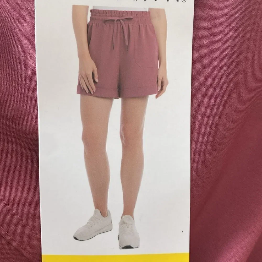 Danskin Womens' Woven Paperbag Shorts